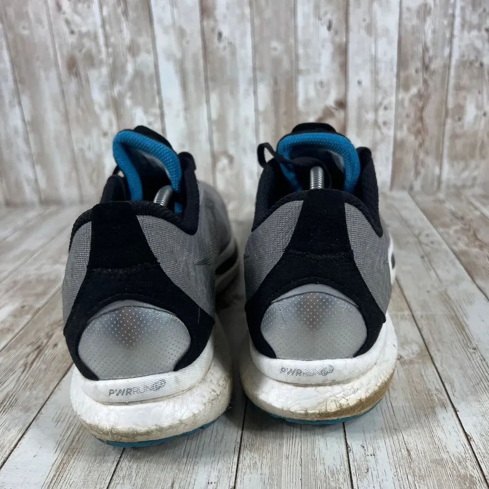 Saucony Performance Running Shoes Athletic Sneakers Gray Black Blue PWR‎ Run